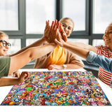 Jigsaw Puzzles for Adults 1000 Piece Puzzle for Adults 1000 Pieces Puzzle 1000 Pieces Dog's World Puzzle, Cartoon Puzzles 1000 Pieces Jigsaw Puzzles for Adults 1000 Pieces and Up HUADADA