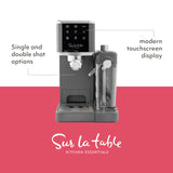SUR LA TABLE KITCHEN ESSENTIALS 6-IN-1 Espresso Maker - Brew Lattes, Cappuccinos and Single or Double Espressos, Automatic Milk Frother and Digital LED Touchscreen Display, 1350w Sur La Table