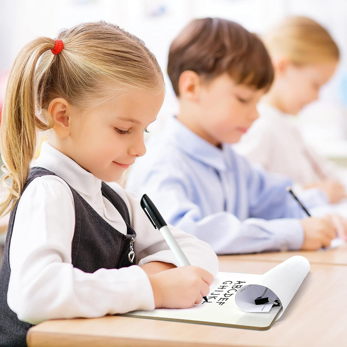 SCRIBBLEDO Dry Erase Clipboard Durable Double-Sided 9"x12" White Board Clipboard with Low Profile Clip White Clipboard for School Teacher Classroom Office Warehouse and Home Use Scribbledo