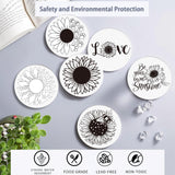 Paint Your Own Sunflower Coaster with Markers,Teens Arts and Crafts Kit,6 Absorbent Ceramic Tiles with Cork Base,DIY Painting Kit Sunflower Gifts for Women,Craft Enthusiasts All Ages,Seniors,Adults DoYoMo