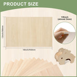 10 Pack Basswood Sheets12x18x1/8 Inch, Unfinished Wood for Crafts, 3mm Basswood for Laser Cutting & Engraving, Wood Burining,Architectural Models, Wood Board for Painting. ESRICH