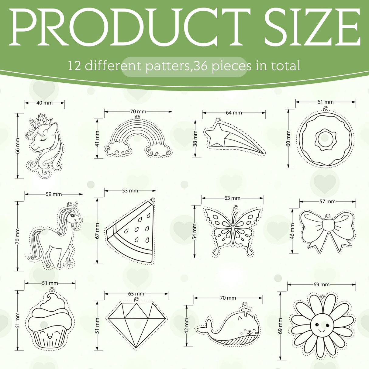 Lewtemi 36 Pcs Create Your Own Unicorn Window Art Suncatcher Kits for Kids Unicorn Craft Suncatcher Paint with 24 Suction Cups for Ornament Painting Kids Classroom Party Activities Lewtemi