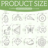 Lewtemi 36 Pcs Create Your Own Unicorn Window Art Suncatcher Kits for Kids Unicorn Craft Suncatcher Paint with 24 Suction Cups for Ornament Painting Kids Classroom Party Activities Lewtemi