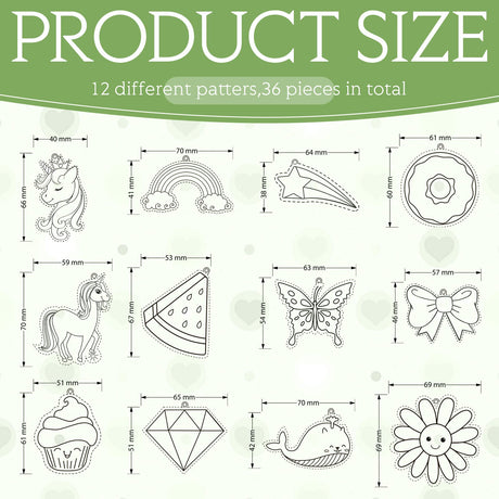 Lewtemi 36 Pcs Create Your Own Unicorn Window Art Suncatcher Kits for Kids Unicorn Craft Suncatcher Paint with 24 Suction Cups for Ornament Painting Kids Classroom Party Activities Lewtemi