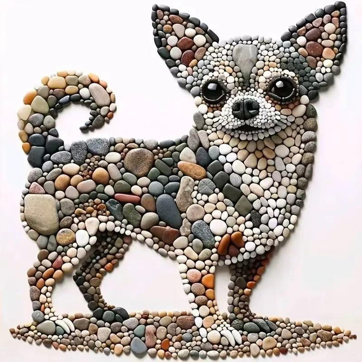ZHUDENGXJL Diamond Art Kits for Adults Beginners, Animal 5D Diamond Painting Kits for Stone Dog,DIY Full Round Drill Gem Art with Paint by Diamonds for Adults Home Wall Decor 12 X 12inch ZHUDENGXJL
