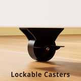 LIKIMIO Daybed with Trundle, Sturdy Metal Full Size Bed Frame with Upholstered Headboard and Charging Station for Living Room, Bedroom and Guest Room, White LIKIMIO