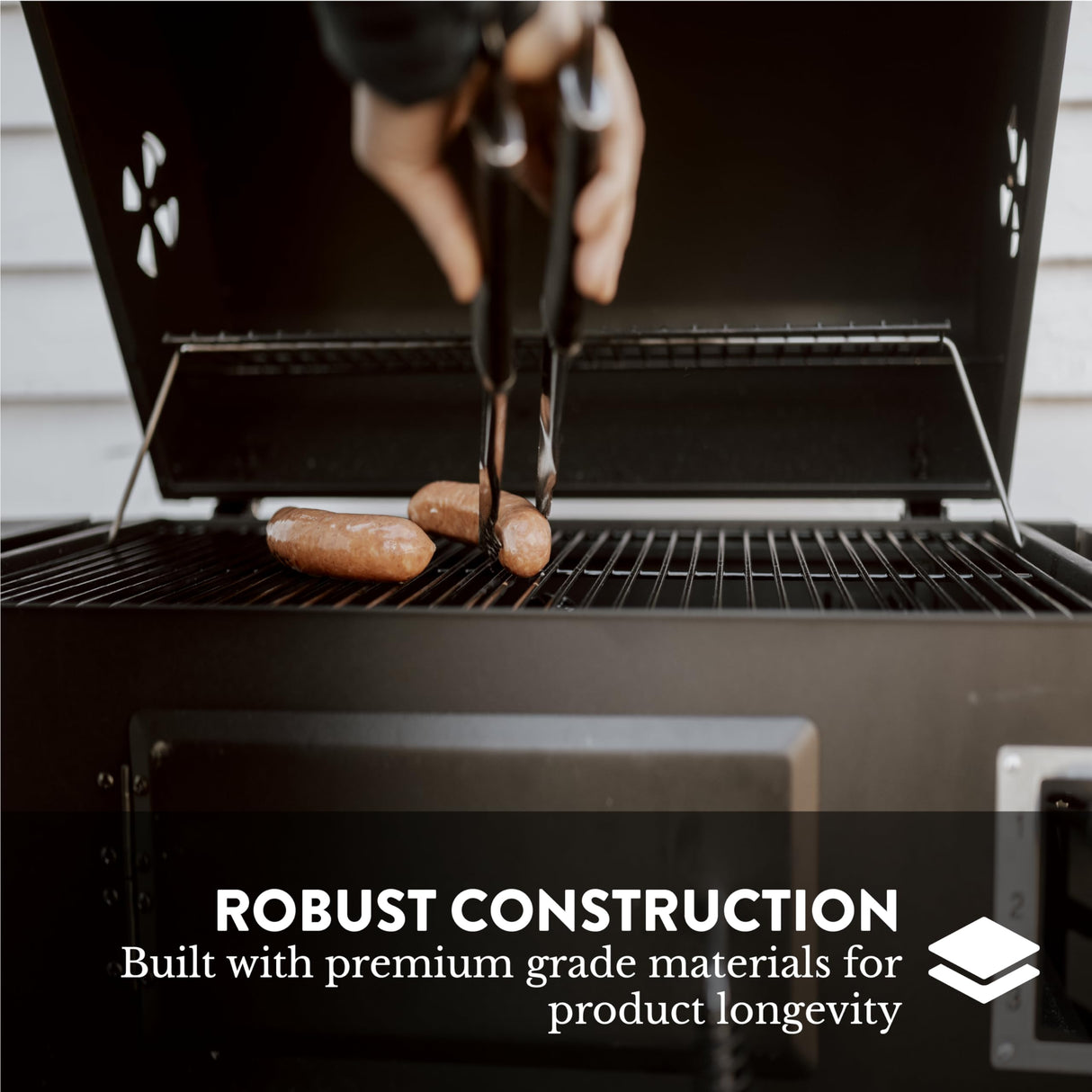 Gas One Charcoal Grill – 24-inch BBQ Charcoal Grill – Charcoal Smoker with Multiple Tier Heat Control – Outdoor Grill for Camping, Picnic, Patio, Backyard Barbecue, Outdoor Cooking Gas One