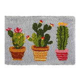 Tapestry Kits Latch Hook Rug Kits Carpet Embroidery Latch Hook Rug Needlework Button Package DIY Rugs Hook Rug Point Rug Cactus HCDMRE