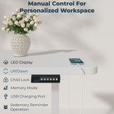 FitStand Standing Desk, Large 71x31 Inches Height Adjustable Stand Up Desk with Cable Management, Home Office Computer Desk with Memory Preset with Charging USB Port & Sedentary Reminder FitStand