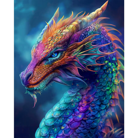 Natuyalo Paint by Numbers Kits for Adults Colorful Dragon Paint by Number for Adults Beginner Animal Drawing Paintwork with 3 Paintbrushes Acrylic Canvas Painting 16x20 Inch Natuyalo