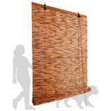 Generic Hanging Window Bamboo Blinds Room Darkening Bamboo roll up Shades 10"" 16"" 17"" 23"" 24"" 30"" 31"" 37"" 38"" 44"" 45"" 51"" 52"" 58"" 59"" 65"" 66"" 72"" 73"" Cordless Roman Blinds Cocoa WoodArtSupply