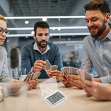 IOKUKI 4 Pcs Blank Playing Card Case, Clear Card Deck Box, Plastic Playing Game Card Storage Box Holder for Bank Card, Business Card, Game Card, PTCG Cards IOKUKI