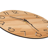 LAIGOO 12 Inch Wood Wall Clock Quartz Analog, Silent Non-Ticking, Decorative Modern Wall Clock Battery Operated for Living Room Bathroom Bedroom Kitchen Office School LAIGOO