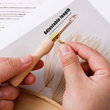 13pcs Punch Needle Kits, Adjustable Complete Punch Needle Tool Set Wooden Handle Embroidery Pen Include Punch Needles and and Threaders for Adults Beginner Floss Cross Stitching Sewing Craft Supplies NQEUEPN