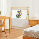 Cross Stitch Frame Wooden Embroidery Floor Stand 360° Rotation Needlework Stand Frame Holder Lap Hands Stand with Adjustable Frame 75 x 40cm Greensen