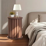 Buzleer Stackable Stools Set of 4, Solid Wood Nesting Coffee Table Saving Space Nesting Side Tables for Kitchen Bedroom Living Room Bar Buzleer