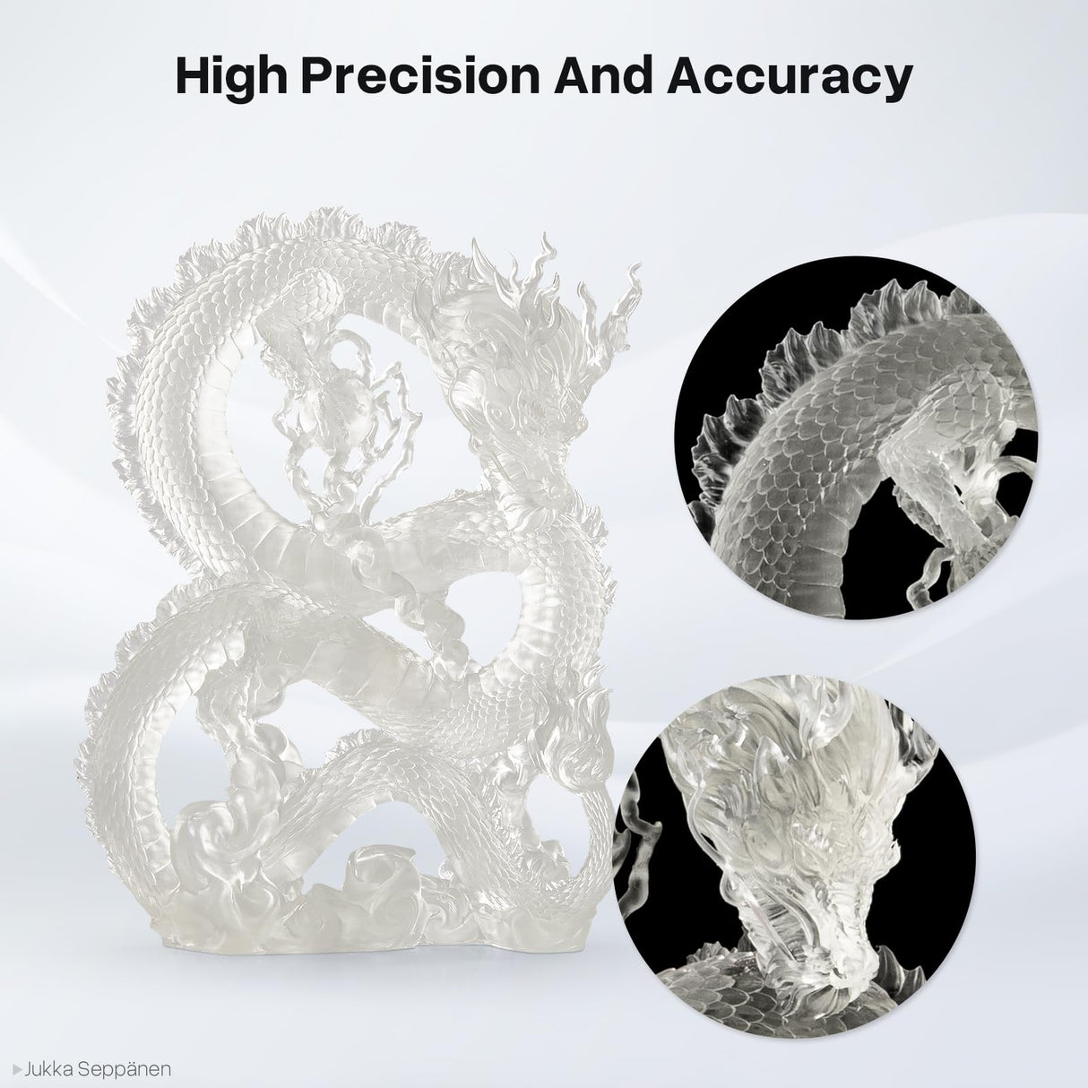 ELEGOO Standard LCD 3D Printer Resin, Fast UV-Curing 3D 405nm UV Resin Photopolymer Resin for High Precision Rapid LCD 3D Printing Translucent 2000G ELEGOO