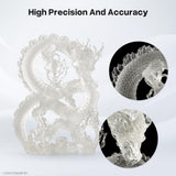 ELEGOO Standard LCD 3D Printer Resin, Fast UV-Curing 3D 405nm UV Resin Photopolymer Resin for High Precision Rapid LCD 3D Printing Translucent 2000G ELEGOO