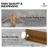 La Vane 4 inch Metal Furniture Legs, Set of 4 Modern Iron Diamond Triangle Furniture Feet DIY Replacement Walnut for Cabinet Cupboard Sofa Couch Chair Ottoman La Vane