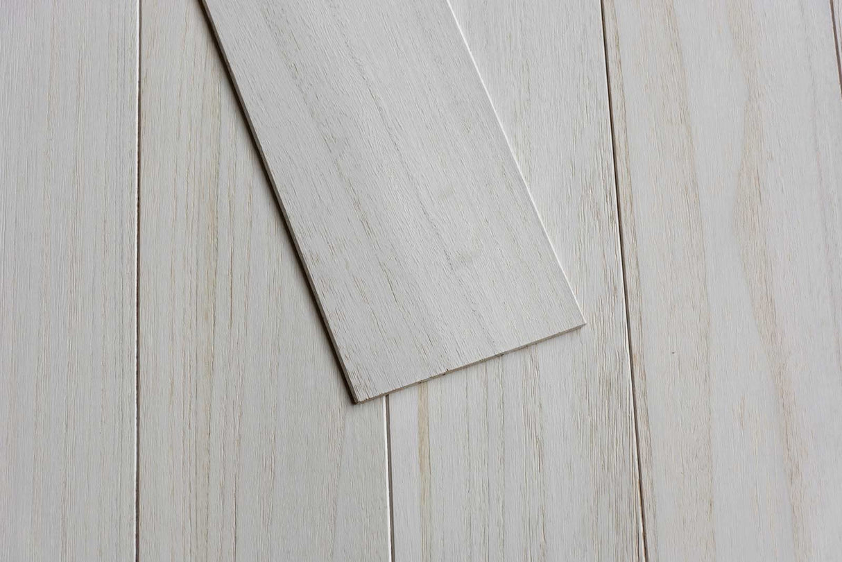 Luxdecor Real Wood Planks for Wall- White Shiplap Boards 5" Peel and Stick Shiplap Boards 10 Pieces Wall Shiplap Planks Board 12.5 Sq Ft Luxdecor