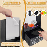 Pet Memorial Shadow Box, Urn Ashes Display Case With Drawer, Memorial Gifts for Loss of Dog or Cat, Keepsake Box With Paw Print Clay Set and Pins Jinzhenhong