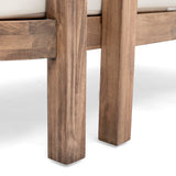 Merax 2-Piece Outdoor Acacia Wood Loveseat Sofa Couch with Coffee Table,Patio Furniture Conversation Set for Backyard Merax