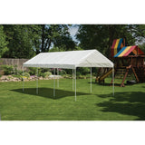 ShelterLogic 10' x 20' MaxAP Canopy Series Compact Outdoor Easy to Assemble Steel Metal Frame Canopy with 50+ UPF Sun Protection and Waterproof Cover, white (23522) ShelterLogic