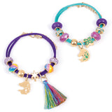 Make It Real: Unicorn Academy: Enchanted Charms Bracelet Kit - 20pc DIY Jewelry Craft, Make 2 Charm & Bead Bracelets, Netflix Series, Girls & Kids 8+ Make It Real