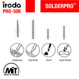 IRODA SOLDERPRO 50K Portable Butane Soldering Iron Kit | 4-in-1 Cordless Soldering Iron & Heat Gun | Rapid 18s Heat Up, 30-70W Power | Ideal for Electrical, DIY & Crafts Iroda