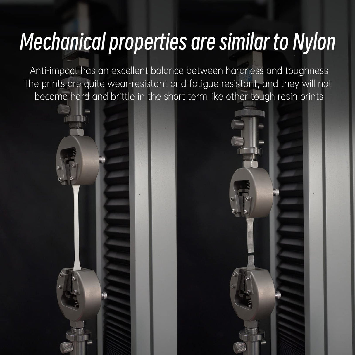 RESIONE Anti-Impact 3D Printer Resin – Nylon-Like, Tough and Wear-Resistant 3D Printing Liquid for High-Precision LCD/MSLA/DLP 3D Printing (White-Grey, 1KG) RI RESIONE