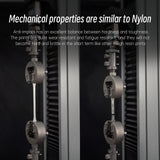 RESIONE Anti-Impact 3D Printer Resin – Nylon-Like, Tough and Wear-Resistant 3D Printing Liquid for High-Precision LCD/MSLA/DLP 3D Printing (White-Grey, 1KG) RI RESIONE