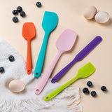 Silicone Spatula Set, 5 Piece Food Grade Rubber Spatulas for Baking, Cooking, and Mixing High Heat Resistant Non Stick Dishwasher Safe BPA-Free (Multicolor) Hoewina