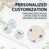 20 Pack Clear Button Pins 1.5 inch DIY Button Pins Kit Make Your Own Acrylic Buttons with Sublimation Button Maker Set for for Christmas Craft Supplies DIY Badges School Projects NIIIYTYB