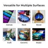 Artme Iridescent Acrylic Paint Set, 20 Chameleon Colors in 2 oz/60ml Bottles, Color-shifting Acrylic Paint, Color Change Paint Perfect for Artists, Beginners on Canvas, Rocks, Wood, Fabric, Ceramic Artme