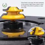 Newdeli 3PCS 45 Degree Lock Miter Router Bit Set 1/2 Inch Shank for 1/2”, 3/4", 1" Cutting Height Joint Router Bits for Creating Lock Miter Joint Newdeli