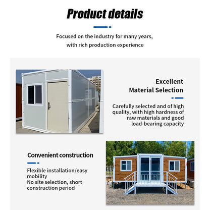 Customizable Expandable Folding Prefab Tiny Home - Portable Mobile House for Adults, Ideal for Small Families with 1-3 Rooms, Kitchen & Attached Bathroom, Perfect as Garden Houses. - WoodArtSupply