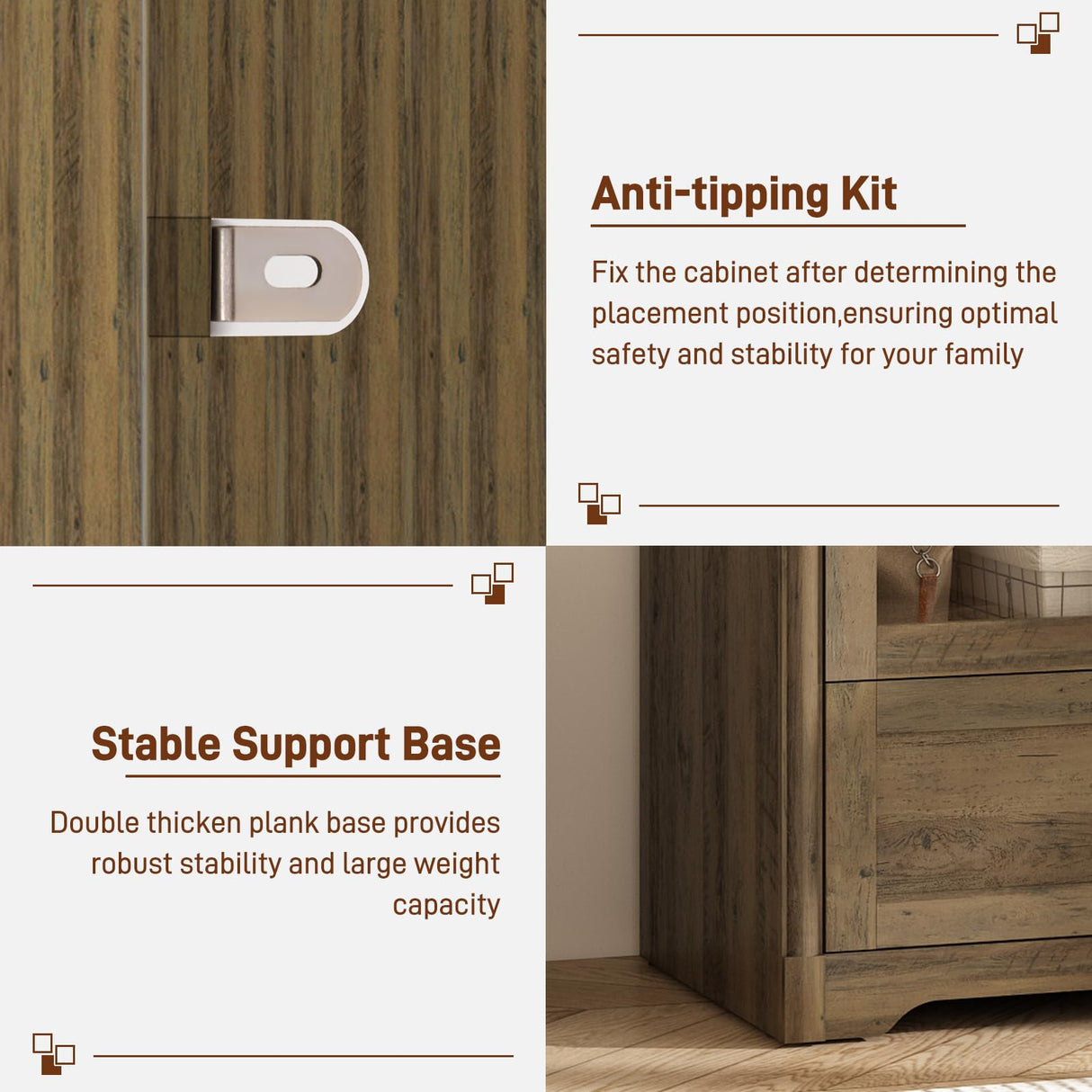 chartustriable 2 Doors Arched Armoire Wardrobe Closet w/Drawers,LED Light,Wooden Closet Wardrobe Cabinet with Hanging Rod for Bedroom,Modern Armoire Storage Cabinet w/Shelf,Rustic Oak chartustriable