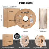 CCTREE ABS+ Filament 1.75mm, Glow in The Dark ABS Filament 1KG, Strong, Durable, Heat Resistance, Excellent Toughness 3D Printer Filament ABS Plus, Glow Blue CCTREE