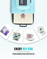 CREWORKS Auto Heat Press Machine for T Shirts, Smart 15x15 Inch T Shirt Press Machine with Auto Press Release, Professional Digital Automatic Heat Press Sublimation Fast Even Tshirt Printing Machine CREWORKS