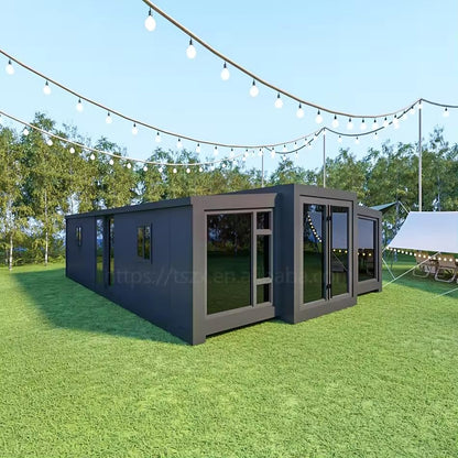 Portable Prefabricated Tiny Home Mobile Expandable Plastic Prefab House for Hotel Booth Office, Guard House, Shop, Villa, Warehouse, Workshop