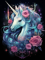 Reofrey DIY Diamond Art Kits for Adults Horse, Animal Full Drill Round Rhinestone Diamond Painting Kits, Cross Stitch Embroidery Canvas for Crafts Home Wall Decor 30x40cm Reofrey