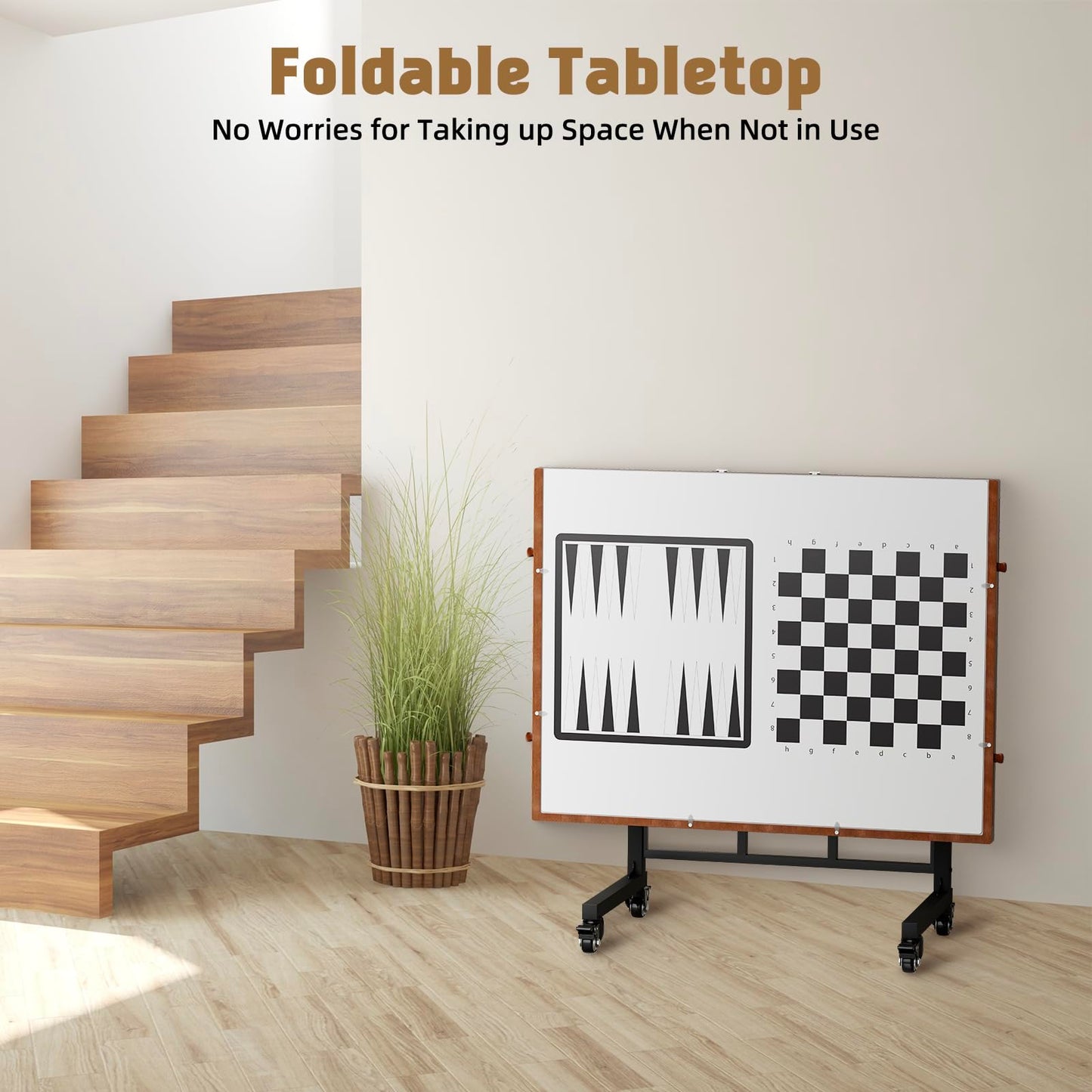 Puzzle Table with Drawers, 1500 Piece Jigsaw Puzzle Board with Wood Cover and Shelf, Tiltable and 14 Level Height Adjustable, Foldable Puzzle Table with Wheels for Adults Puzzle Enthusiasts - WoodArtSupply