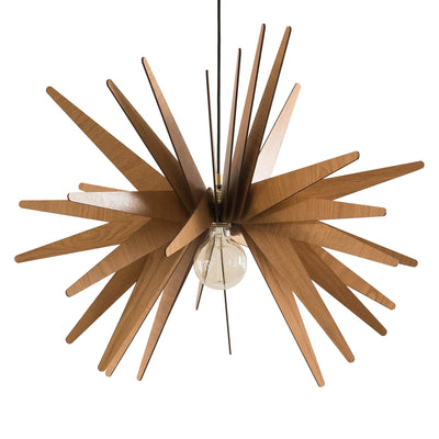 EXPLOSION Wood Pendant Light | Mid Century Modern Chandelier | Hanging Lamp | Wood Chandelier Lighting | Modern Light Fixture | Modern Pendant Light