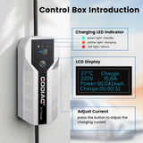 GODIAG Level 1+2 EV Charger - ETL Certified (Adjust 16A,110V-240V) with 20ft Cable, Portable EV Charger with NEMA 6-20 & NEMA 5-15 Plug for J1772 EVs and PHEVs GODIAG