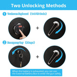 Gaderth 5-6 Rifle Gun Safe, Large Rifle g-Un Security Cabinet with Quick Access Keypad ＆ Optics Cut, Comes with Pistol Lock Box & Removable Shelf, 2 Keys for Home Office (Black) Gaderth