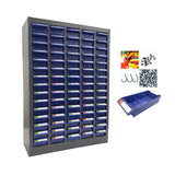 TECHTONGDA Bolt and Nut Tool Storage Steel Cabinet 75 Drawers Parts Cabinet Hardware Organizer and Storage Organization Shelves with Dividers Assortment KIT TECHTONGDA