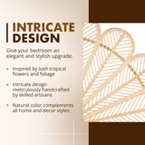 KOUBOO Petal Rattan Twin Headboard, Bedroom, Bedroom Furniture, Headboard, Twin Size, Tropical Decor, Bohemian Decor, Natural Kouboo