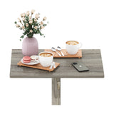 Furinno Hermite Wall Mounting Folding Table, French Oak Furinno