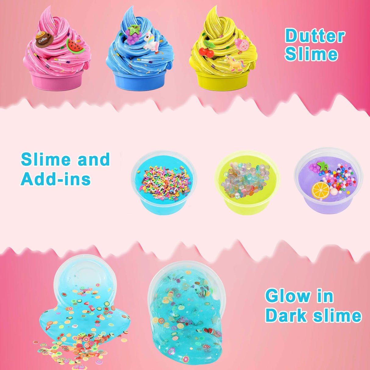 160 Pack Slime Supplies Making kit for Kids – Slime Mix Ins Accessories Include Slime Charms, Foam Balls for Creative Slime Making ﻿ Generic