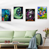 12 Pack Diamond Art Kits for Adults,5D Diamond Painting Kits for Adults,Cartoon and Animation Series Paint with Numbers Diamonds for Home Wall Decor Festival Gift 12x16 Inch FFPTBNYX